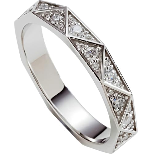 Tolldek 9K Weißgold 375 Partnerringe Echt Goldschmuck, Labor Erstellt Diamant Klassiker Pärchen Ringe, Au375 Gold Hochzeitsring Echt Goldschmuck, 53 (16.9) von Tolldek