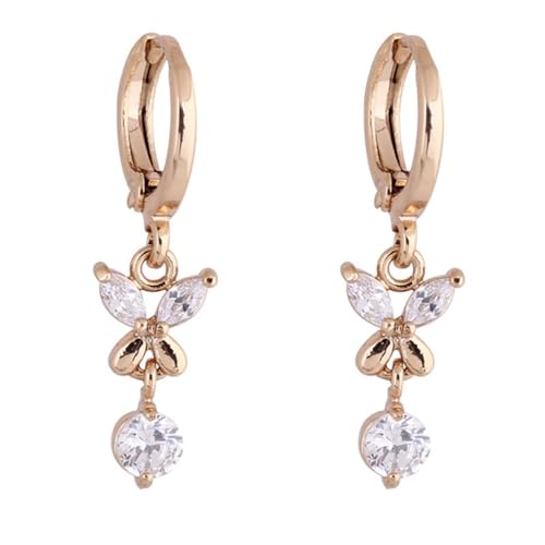 Tolldek Gelbgold 18 Karat 750 Ohrstecker Frauen Echtschmuck, Moissanit Hoop Creole Schmetterling Ohrhänger Marquiseschliff, 18K Gold Frauen Ohrringe Echtschmuck Tolldek Gelbgold 18 Karat 750 Ohrstecker Frauen Echtschmuck, Moissanit Hoop Creole Schmetterling Ohrhänger Marquiseschliff, 18K Gold Frauen Ohrringe Echtschmuck von Tolldek
