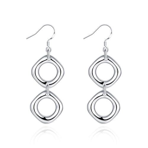 Tolldek Ohrstecker Damen Weißgold 585 14K, Doppelt Ohrhänger, Ohrringe Damen Au585 Gold Echt Schmuck Tolldek Ohrstecker Damen Weißgold 585 14K, Doppelt Ohrhänger, Ohrringe Damen Au585 Gold Echt Schmuck von Tolldek