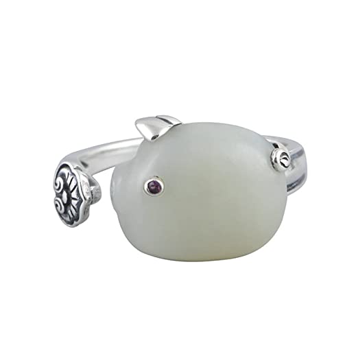 Tolldek Silber 925er Verlobungsring Damen, Schwein Hochzeitsring Zirkonia, Partnerringe S925 Sterlingsilber Anpassbar von Tolldek