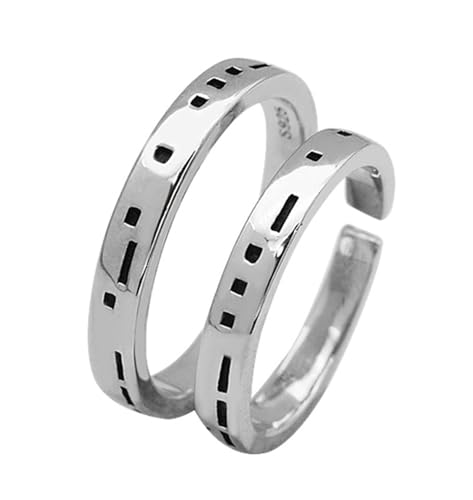Tolldek Sterling S925 Silber Antragsring Herren, Klassiker Verlobungsring, Sterlingsilber 925 Eheringe von Tolldek