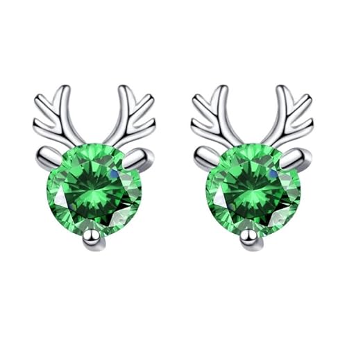 Tolldek Weißgold 14K Ohrringe Damen Echt, Grün Tsavorite Hirsche 3 Steg-Krappenfassung Ohrstecker, Au585 Gold Ohrstecker Frauen Echt Tolldek Weißgold 14K Ohrringe Damen Echt, Grün Tsavorite Hirsche 3 Steg-Krappenfassung Ohrstecker, Au585 Gold Ohrstecker Frauen Echt von Tolldek
