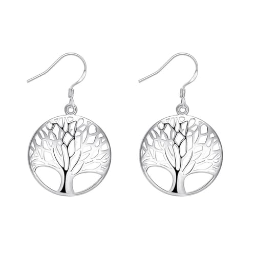 Tolldek Weißgold Au375 Ohrringe Damen Echt Gold, Baum Ohrhänger, 9K Ohrringe Vintage Echt Gold Tolldek Weißgold Au375 Ohrringe Damen Echt Gold, Baum Ohrhänger, 9K Ohrringe Vintage Echt Gold von Tolldek