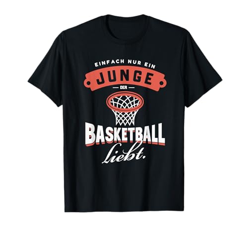Junge liebt Basketball Sport Trainer Jungs Mädchen T-Shirt von Tolle Basketball & Sport Trainer Geschenkideen Co.