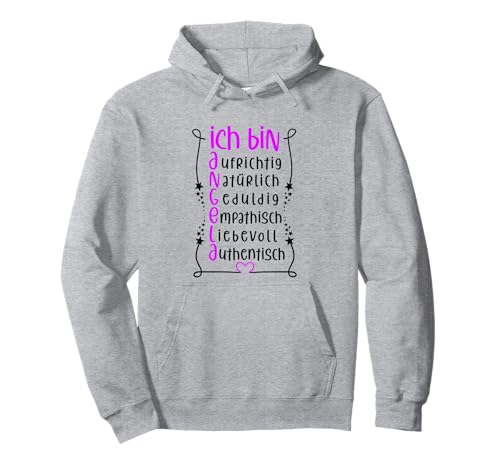Für die beste Schwester oder beste Mama - Ich bin Angela Pullover Hoodie von Toller Mensch mit Name und Eigenschaften