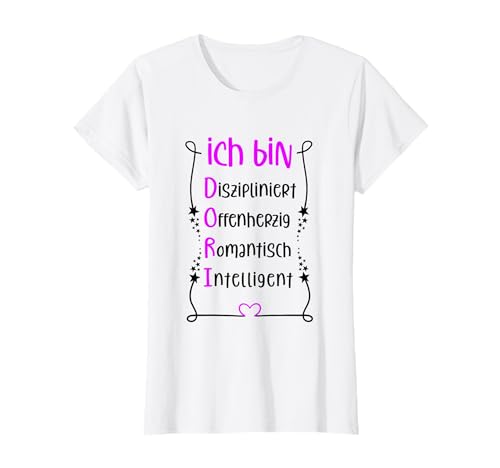 Für die beste Schwester oder beste Mama - Ich bin Dori T-Shirt von Toller Mensch mit Name und Eigenschaften