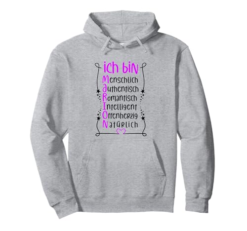 Für die beste Schwester oder beste Mama - Ich bin Marion Pullover Hoodie von Toller Mensch mit Name und Eigenschaften