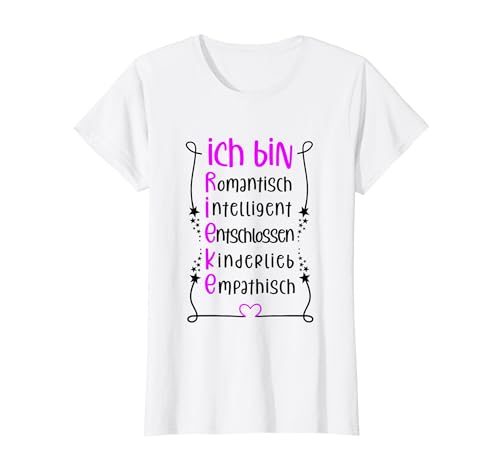 Für die beste Schwester oder beste Mama - Ich bin Rieke T-Shirt von Toller Mensch mit Name und Eigenschaften