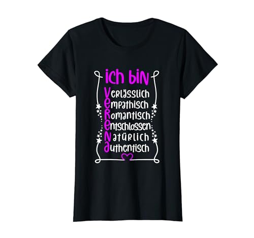 Für die beste Schwester oder beste Mama - Ich bin Verena T-Shirt von Toller Mensch mit Name und Eigenschaften