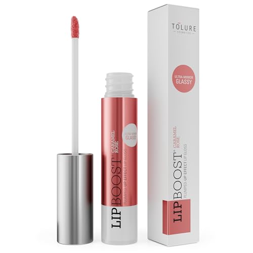 Tolure Cosmetics Lipboost Caramel Rose 8 ml Plumped-Up Effect Lip-Plumper, Lip Gloss von Tolure Cosmetics
