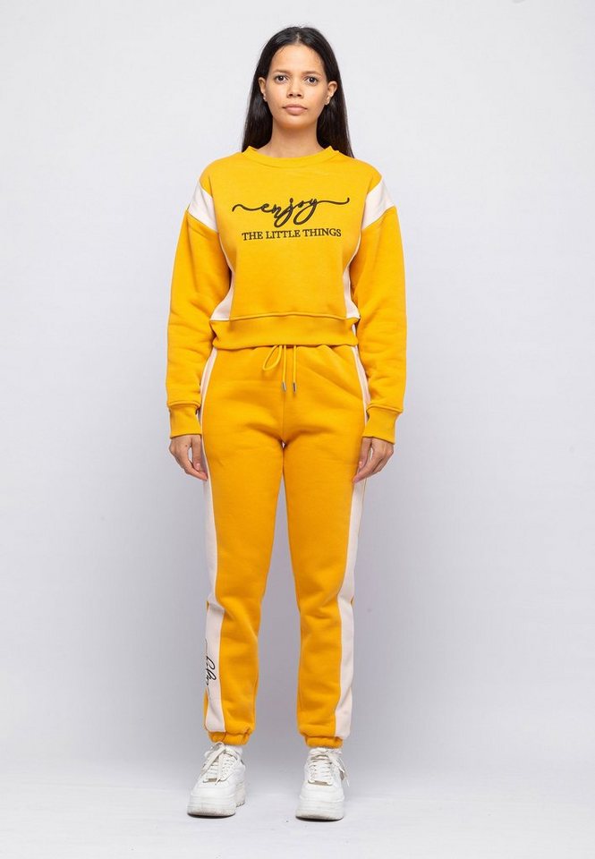 Tom Barron Freizeitanzug Tom Barron Women Casual Regular Size Tracksuit With Chest Embroidery, mit modernem Design von Tom Barron