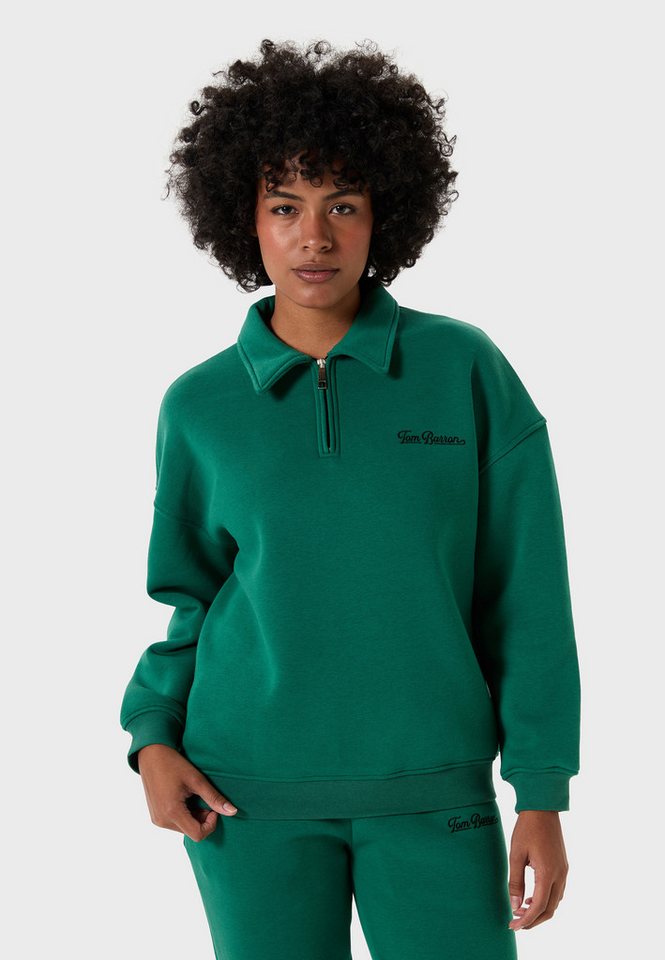 Tom Barron Freizeitanzug Oversize Half Zipper Relaxed Tracksuit With Polo Crew Tom Barron Freizeitanzug Oversize Half Zipper Relaxed Tracksuit With Polo Crew von Tom Barron