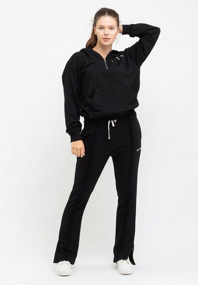 Tom Barron Freizeitanzug Tom Barron Women Oversize Half Zipper Casual Sweatshirt And Pant Set, mit sportivem Design Tom Barron Freizeitanzug Tom Barron Women Oversize Half Zipper Casual Sweatshirt And Pant Set, mit sportivem Design von Tom Barron