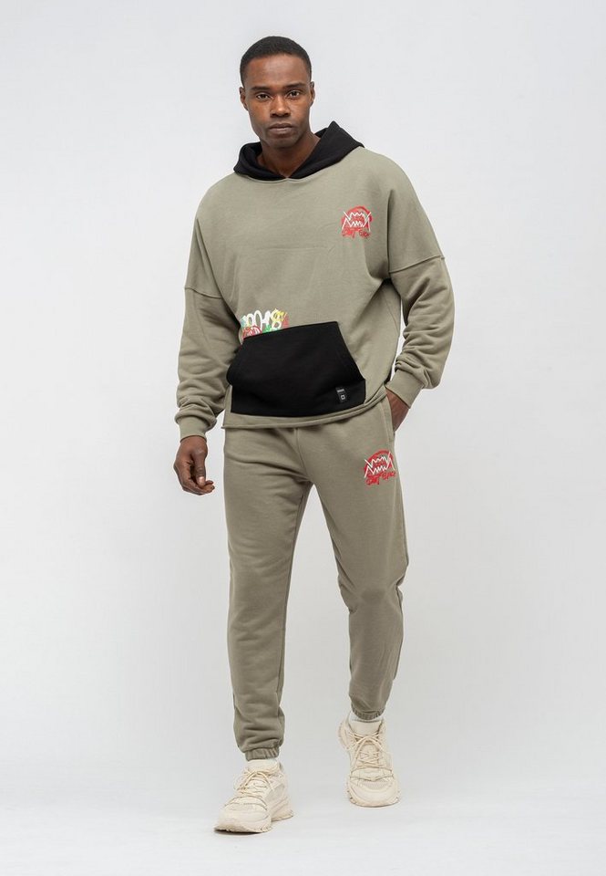 Tom Barron Trainingsanzug Tom Barron Mens Oversize Print Design Sweatshirt And Pant Sets, mit modernem Design von Tom Barron