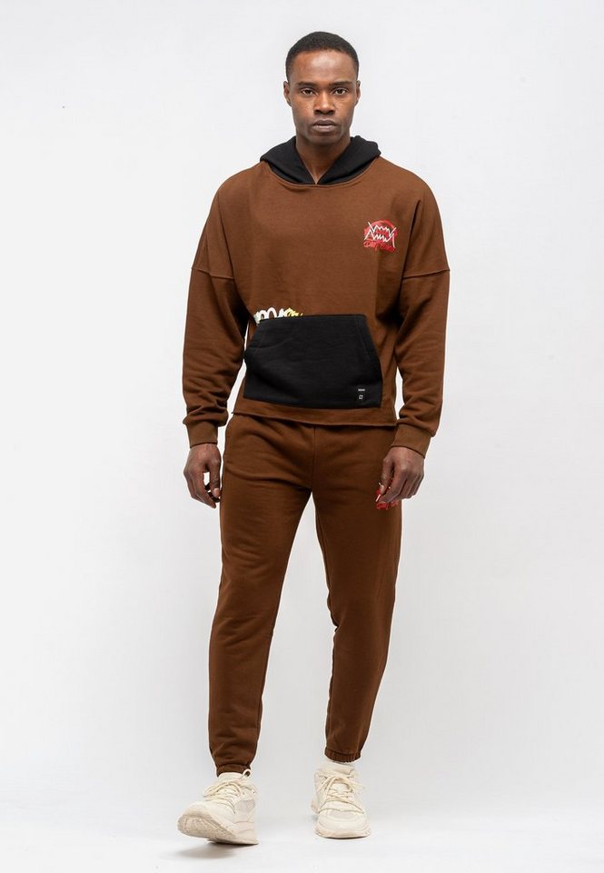 Tom Barron Trainingsanzug Tom Barron Mens Oversize Print Design Sweatshirt And Pant Sets, mit modernem Design von Tom Barron