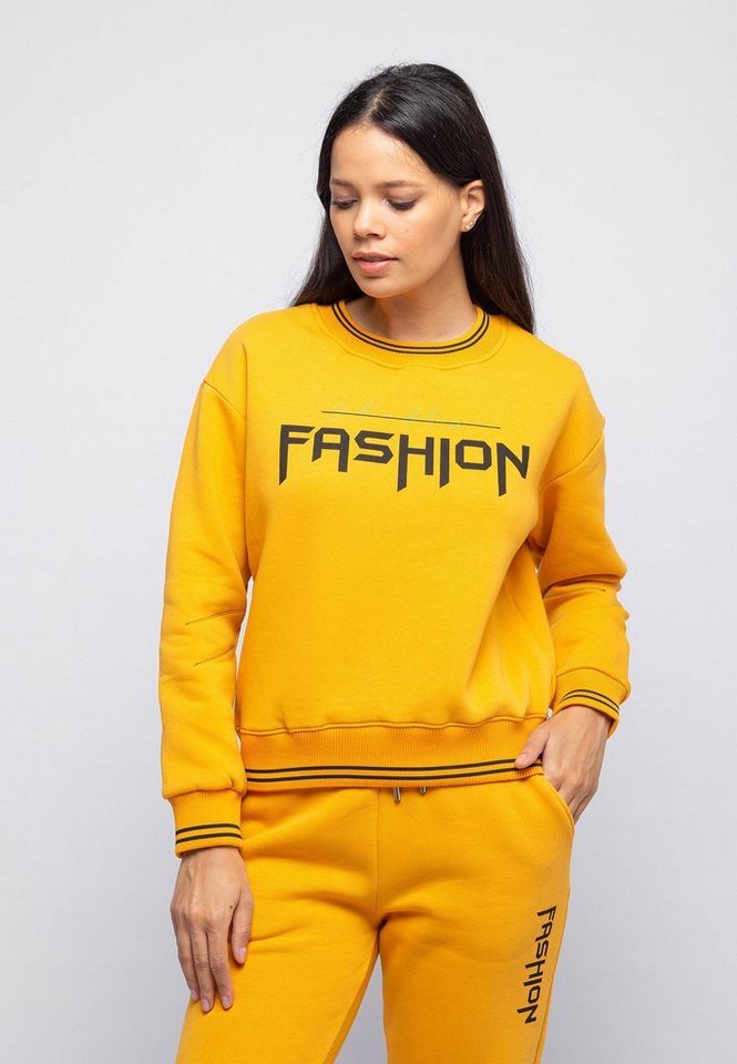 Tom Barron Trainingsanzug Tom Barron Women Casual Regular Size Tracksuit With Fashion Print, mit modernem Design von Tom Barron