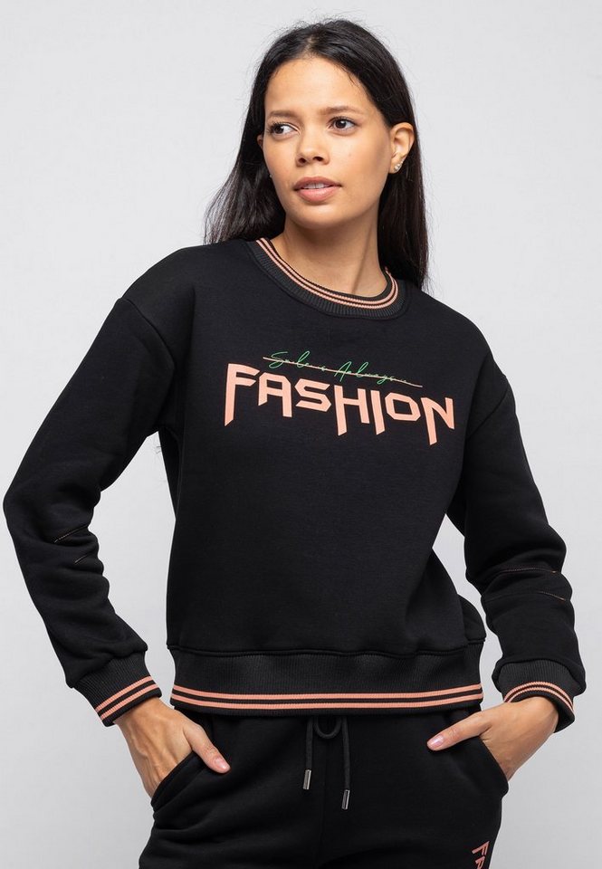 Tom Barron Trainingsanzug Tom Barron Women Casual Regular Size Tracksuit With Fashion Print, mit modernem Design von Tom Barron