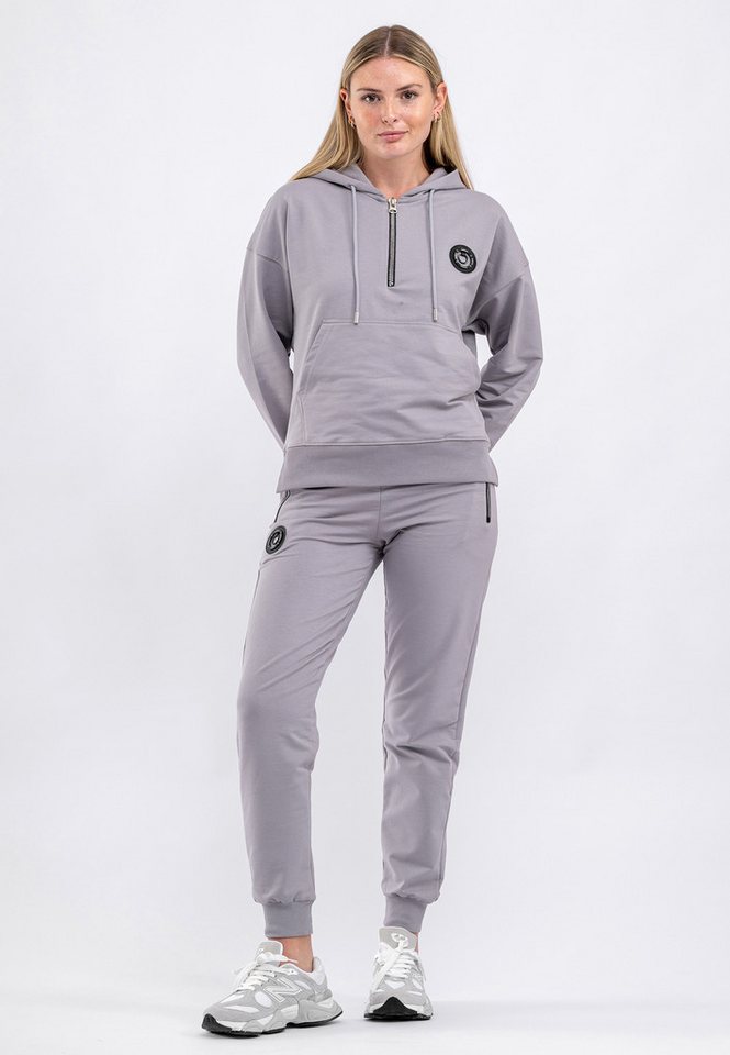 Tom Barron Trainingsanzug Tracksuit With Half Zip Cangoroo Pocket Badge On Chest von Tom Barron