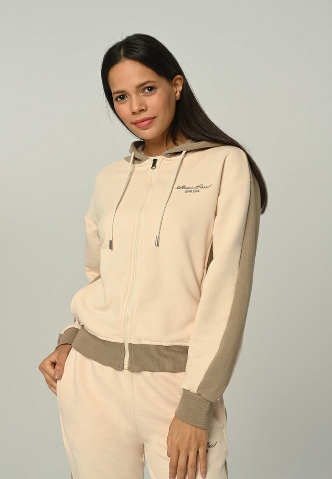 Tom Barron Trainingsanzug Women Regular Tracksuit With Zipper Top And Emboidery Design von Tom Barron