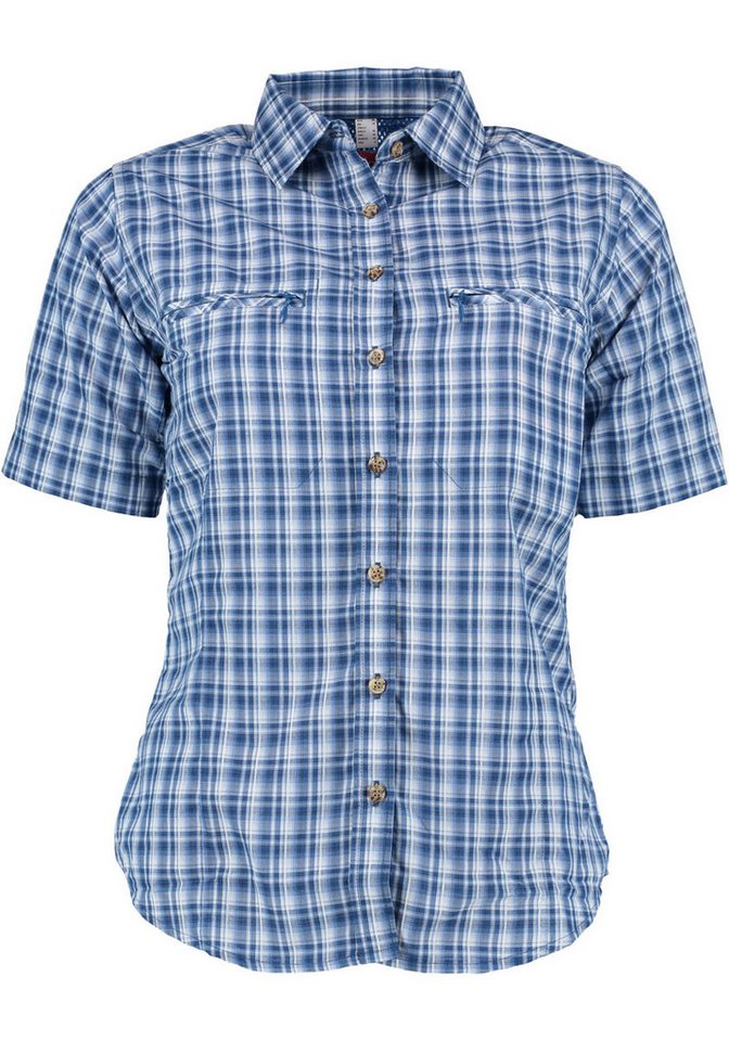 Tom Collins Kurzarmbluse Bubnu Damen Kurzarmbluse mit 2 Reißverschlusstaschen von Tom Collins