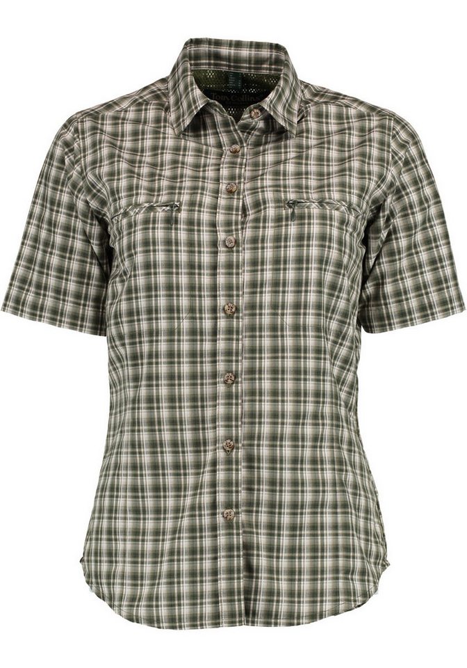 Tom Collins Kurzarmbluse Bubnu Damen Kurzarmbluse mit 2 Reißverschlusstaschen von Tom Collins