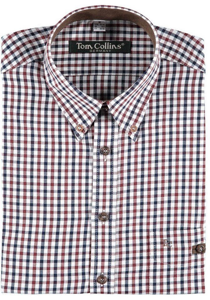 Tom Collins Langarmhemd Gomfevu Herren Hemd mit Button-Down-Kragen von Tom Collins