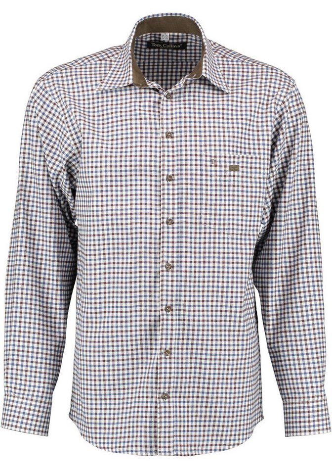 Tom Collins Langarmhemd Gomfevu Herren Hemd mit Button-Down-Kragen von Tom Collins