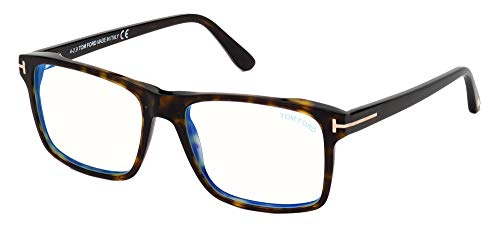 Brillen Tom Ford FT 5682-B BLUE BLOCK Dark Havana Brown Clip-On 54/17/145 Herren von Tom Ford