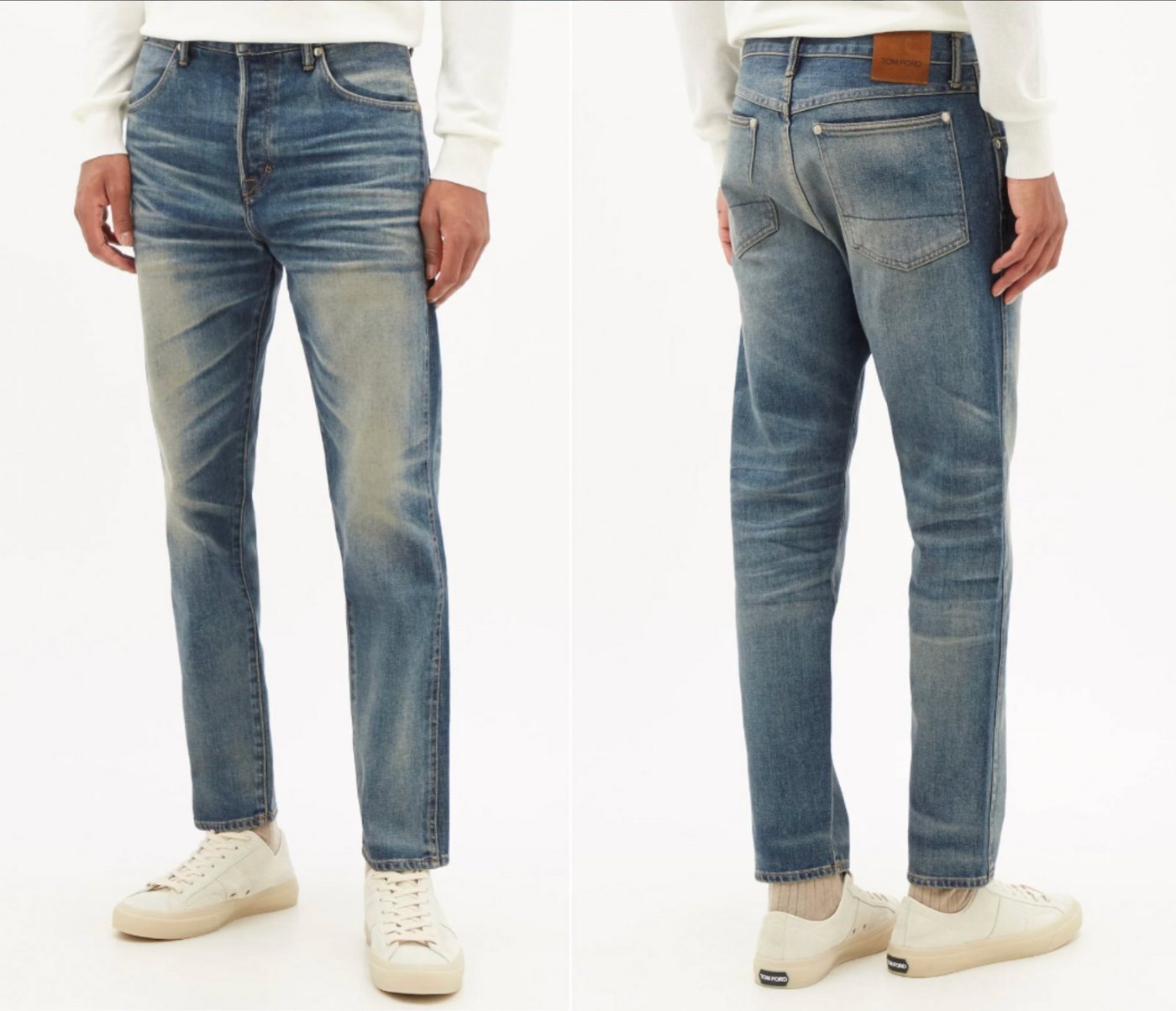 Tom Ford 5-Pocket-Jeans TOM FORD SELVEDGE DENIM TAPERED FIT PANTS JEANS HOSE TROUSERS MADE IN von Tom Ford