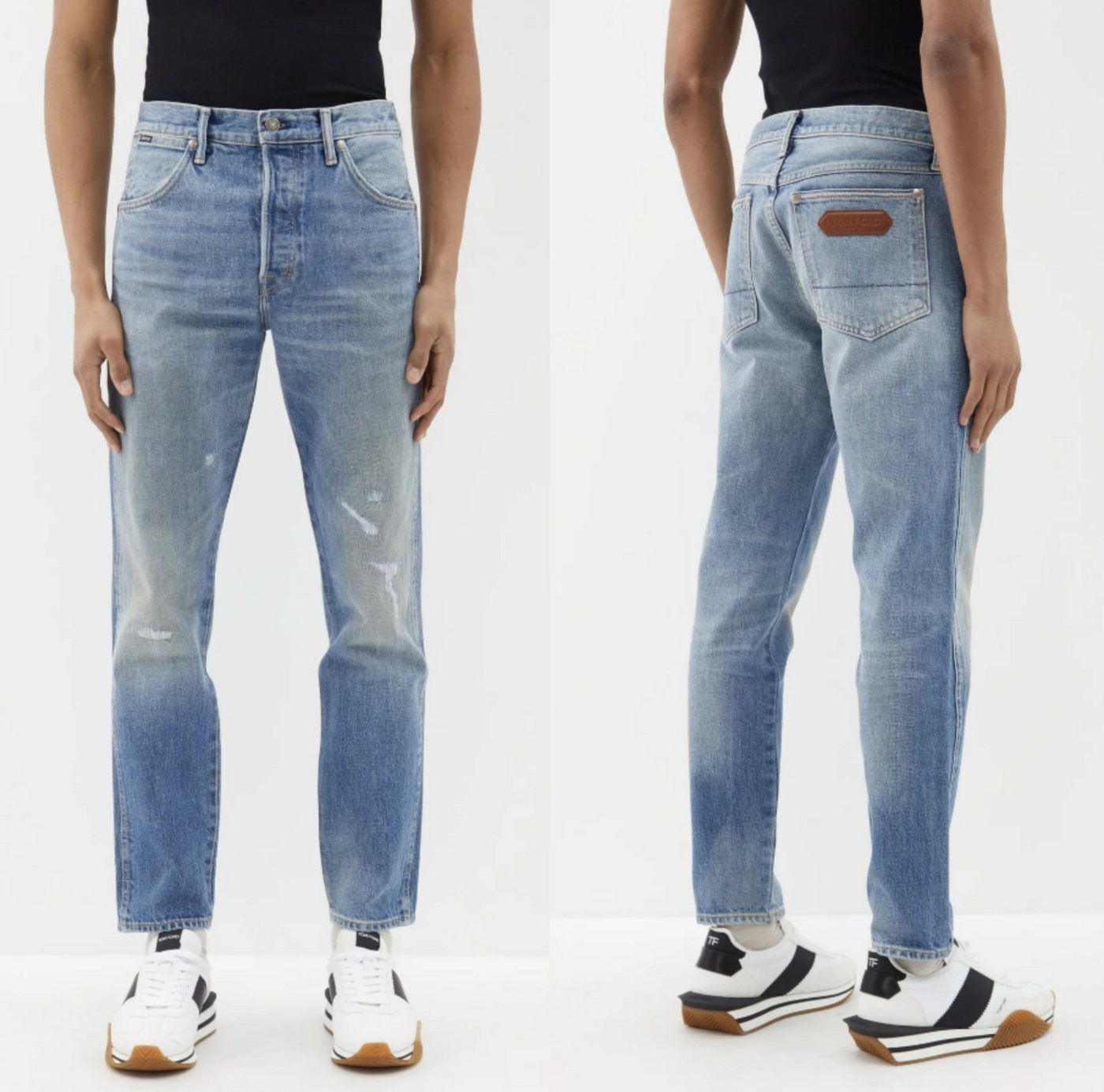 Tom Ford 5-Pocket-Jeans TOM FORD SELVEDGE DENIM TAPERED FIT PANTS JEANS HOSE TROUSERS MADE IN von Tom Ford