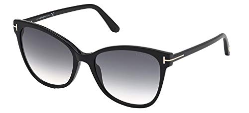 Tom Ford ANI FT 0844 Shiny Black/Dark Grey Shaded 58/18/140 Damen Sonnenbrillen von Tom Ford