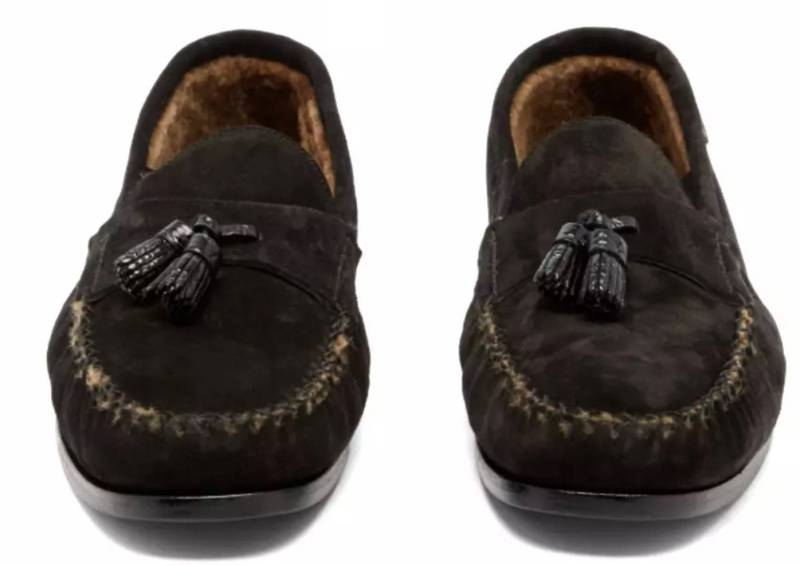Tom Ford Berwick Schuhe Lammfell Tasselled Suede Mokassins Loafer Aus geschmeidigem Kalbsleder in edlem Wildleder-Finish von Tom Ford