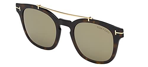 Tom Ford FT 5532-B BLUE BLOCK Dark Havana/Brown Clip-On Only 49/21/0 Unisex Brillen von Tom Ford