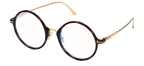 Tom Ford Brillen FT 5703-B BLUE BLOCK Blonde Havana 52/21/140 Damen von Tom Ford