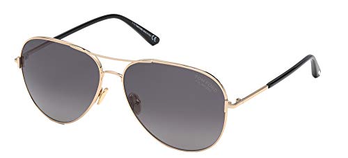 Tom Ford CLARK FT 0823 Shiny Rose Gold/Dark Grey Shaded 59/14/140 Unisex Sonnenbrillen von Tom Ford