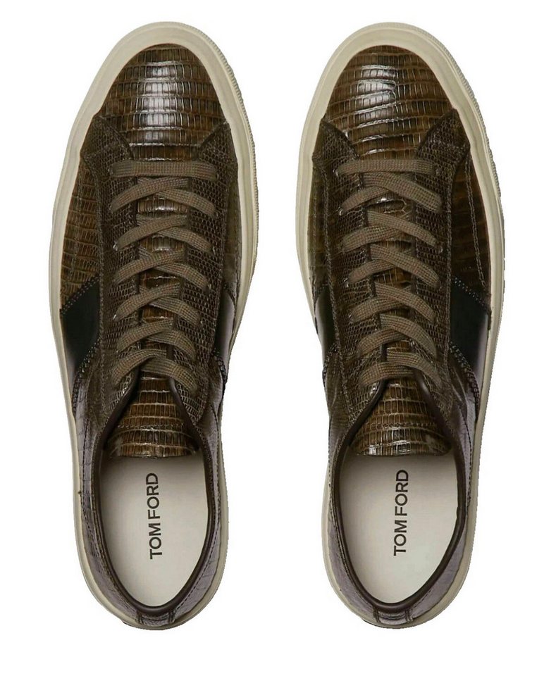 Tom Ford Cambridge Trainers Luxusleder mit strukturierter Oberfläche Sneaker Wird geliefert in original TOM FORD Box inkl. Staubbeuteln von Tom Ford
