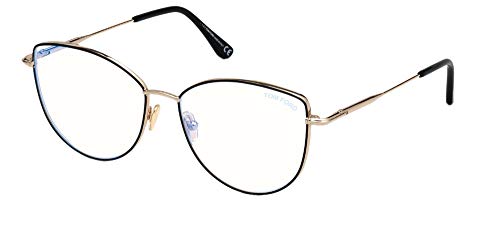 Tom Ford FT 5667-B BLUE BLOCK BLACK HAVANA 55/15/135 Damen Brillen von Tom Ford