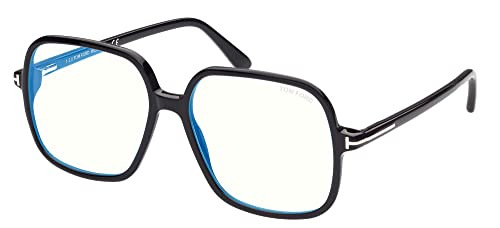 Tom Ford FT 5764-B BLUE BLOCK Shiny Black/Blue Filter 56/15/140 Unisex Brillen von Tom Ford