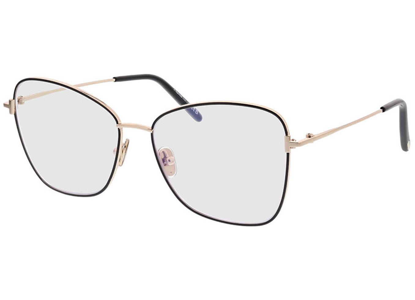 Tom Ford FT5906-B 001 55-15 Brillengestell inkl. Gläser, Damen, Vollrand, geometric von Tom Ford