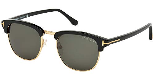 Tom Ford HENRY FT 0248 Black Light Rose Gold/Grey Green 51/20/145 Herren Sonnenbrillen von Tom Ford