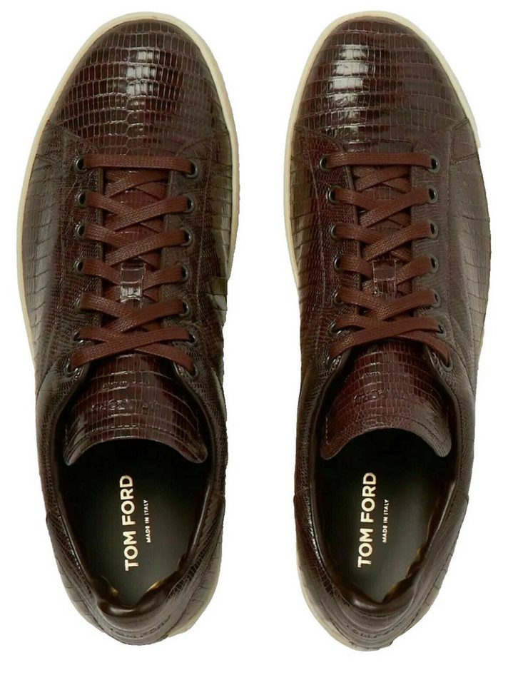 Tom Ford Herren Warwick Premium Leather Schuhe Luxus Leder Sneaker Weiches Lederfutter für hervorragenden Tragekomfort von Tom Ford