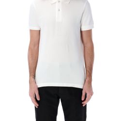 Tom Ford Herren Weißes Baumwolle Tennis Piquet Polo von Tom Ford