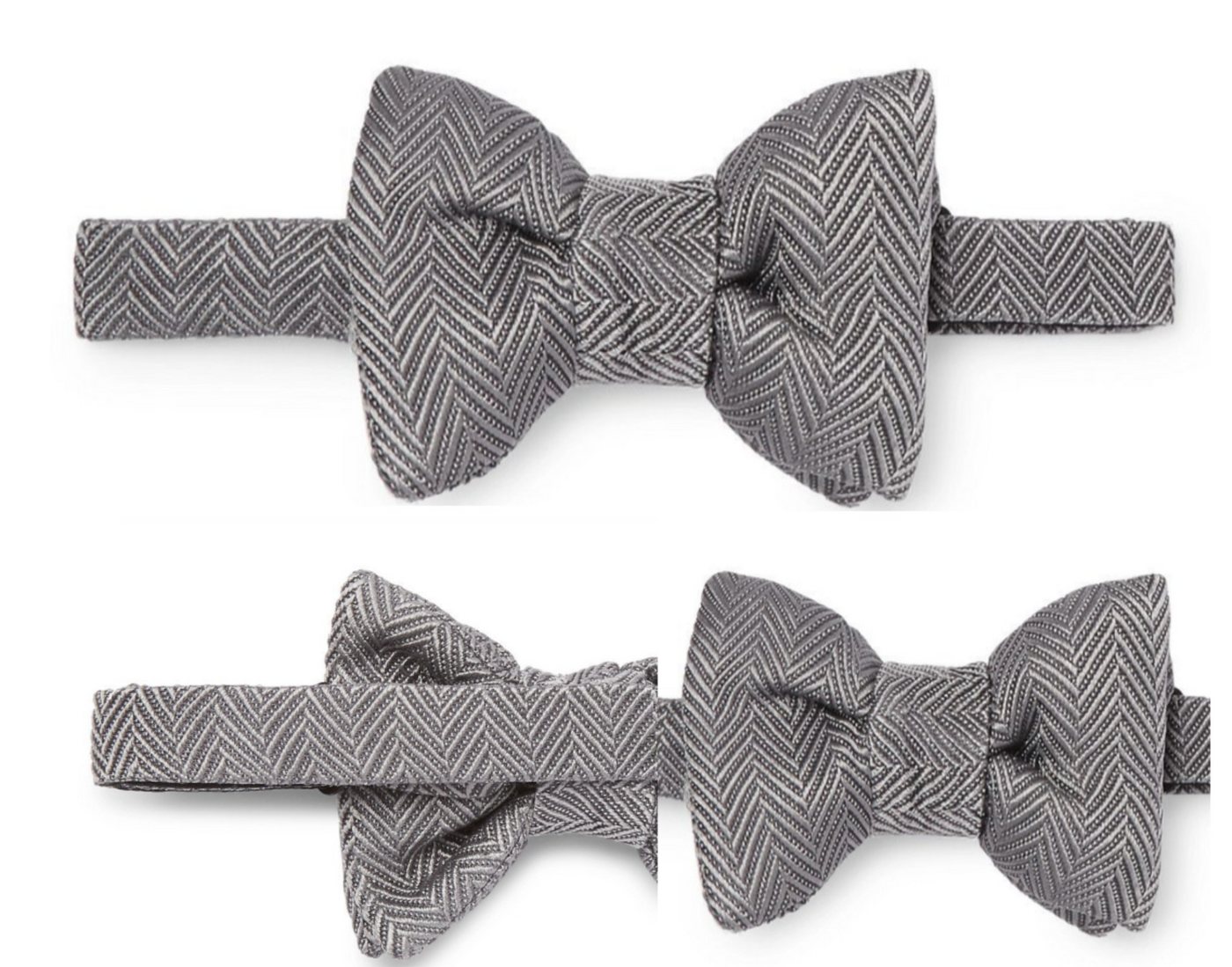 Tom Ford Krawatte TOM FORD Luxury Herringbone Pre-Tied Silk Cotton Bow Tie Anzug Smoking von Tom Ford