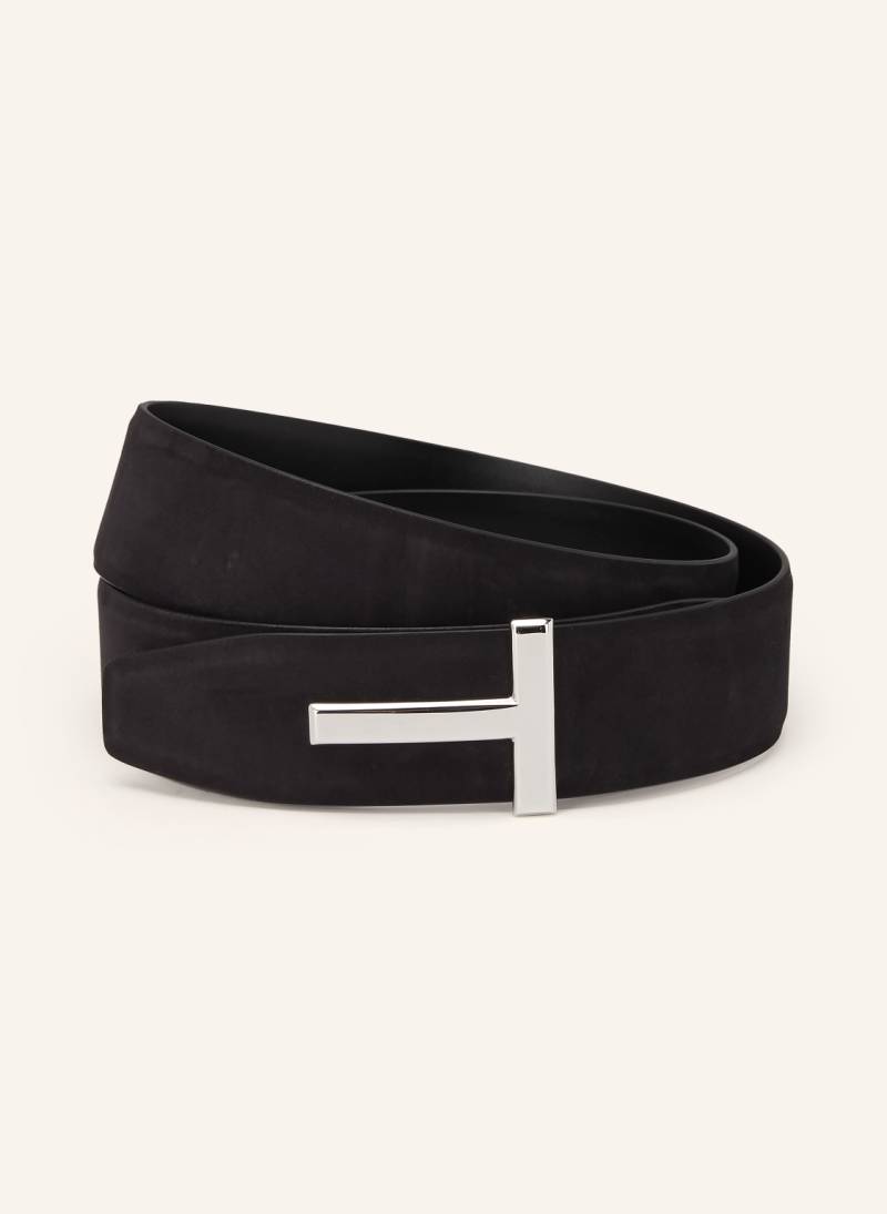 Tom Ford Ledergürtel T-Belt Zum Wenden schwarz von Tom Ford