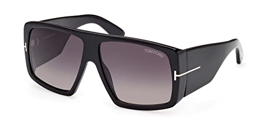 Tom Ford Sonnenbrillen RAVEN FT 1036 Shiny Black/Dark Grey Shaded 60/12/135 Unisex von Tom Ford