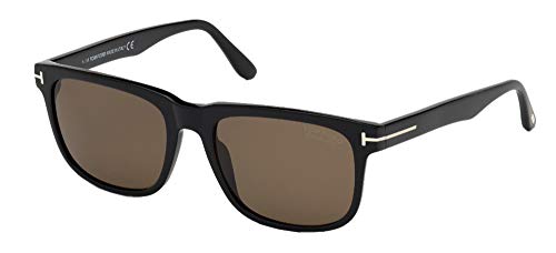 Tom Ford STEPHENSON FT 0775 Shiny Black/Brown 56/19/145 Herren Sonnenbrillen von Tom Ford