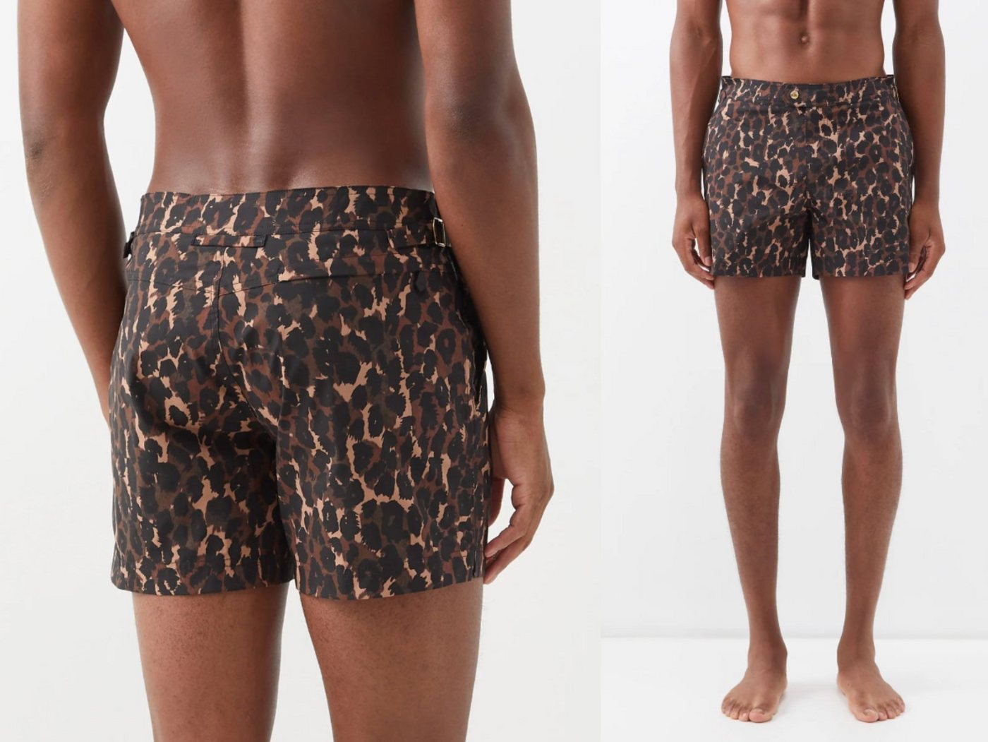 Tom Ford Shorts TOM FORD Waist-adjuster Leopard-Print Swim Shorts Pants Bermuda Badesh von Tom Ford