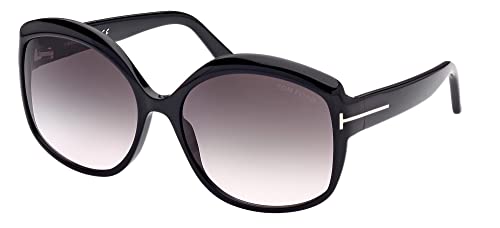 Tom Ford Sonnenbrillen CHIARA-02 FT 0919 Shiny Black/Grey Shaded 60/17/135 Damen von Tom Ford