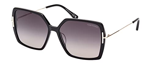 Tom Ford JOANNA FT 1039 Shiny Black/Dark Grey Shaded 59/15/140 Damen Sonnenbrillen von Tom Ford