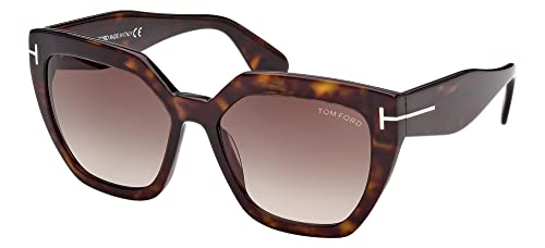 Tom Ford PHOEBE FT 0939 Dark Havana Gold/Roviex Shaded 56/17/140 Damen Sonnenbrillen von Tom Ford